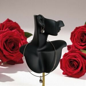 SILPADA 925 STERLING SILVER BOX FRAME MOTHER OF PEARL NECKLACE‎ AND EARRINGS VGC